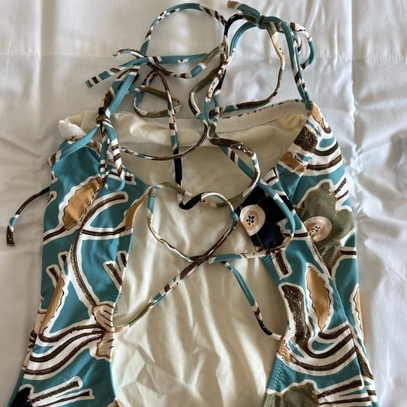 ULLA JOHNSON Marisol Printed Maillot Swimsuit - Picture 10 of 15